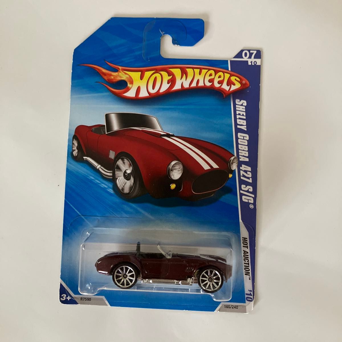 〈Hot Wheels〉SHELBY COBRA 【未使用品】 HotWheels SHELBY COBRA 427 S/C ワインカラー 未使用 USカード