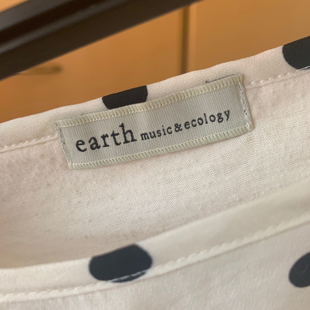 earth Tシャツ 白 ホワイト ドット　半袖  夏  レディース  トップス