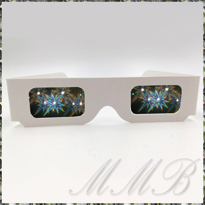 Rainbow Prism 3d Glasses night . glasses romance сhick illumination glass glasses flower fire glasses (LONG STAR. departure ) [ free shipping ]