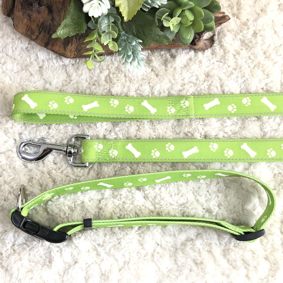 * including in a package profit * necklace & Lead * large dog * picker series -No.16* green!