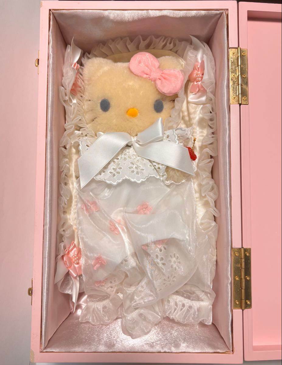 未使用 保管品 サンリオ ハローキティ ミニモヘアドール ハローキティ ハーマン社 コラボ モヘアドール BABY 350体限定