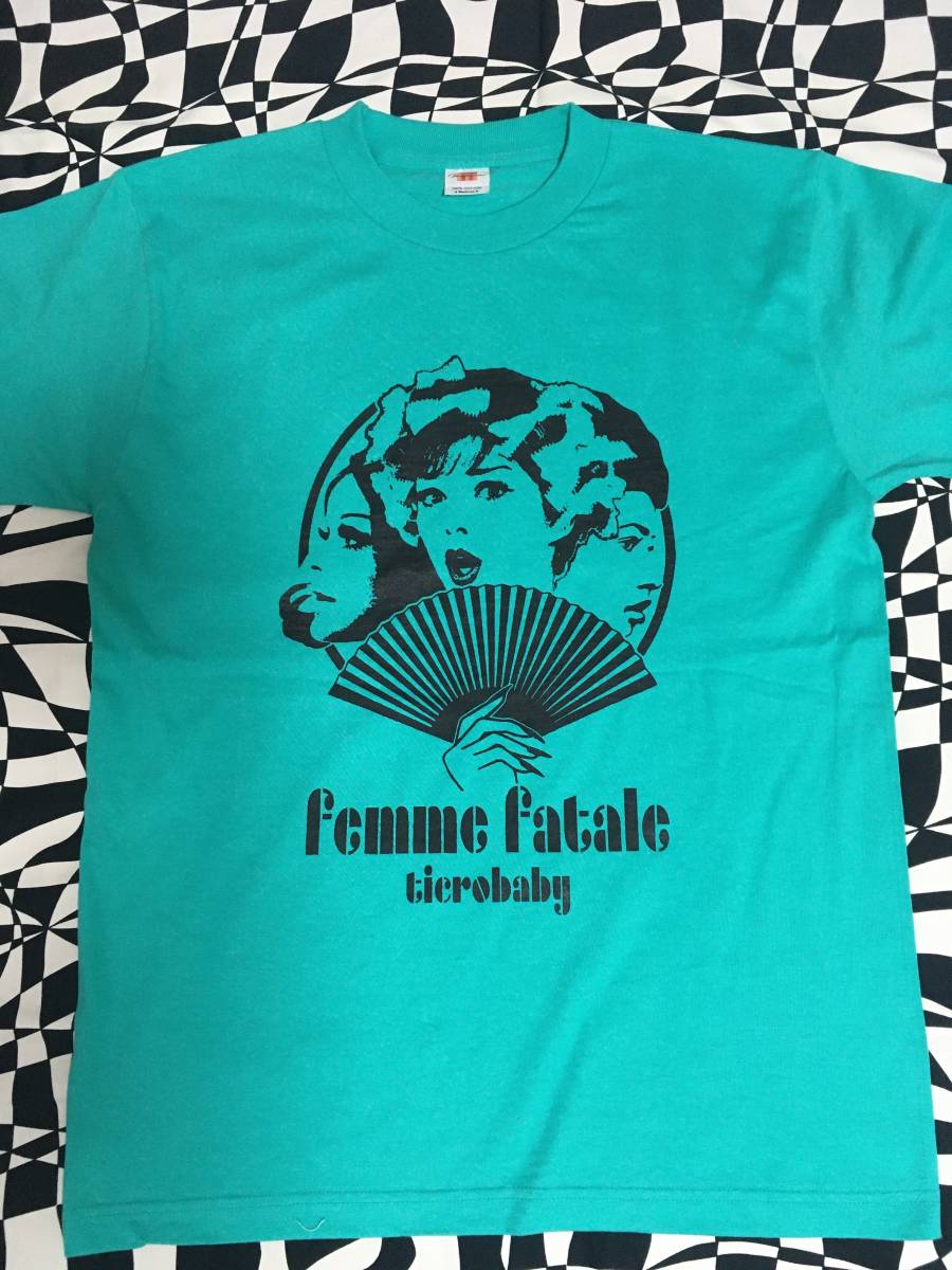 femmefatale サイケ ファムファタルTシャツ エメラルドM_画像2
