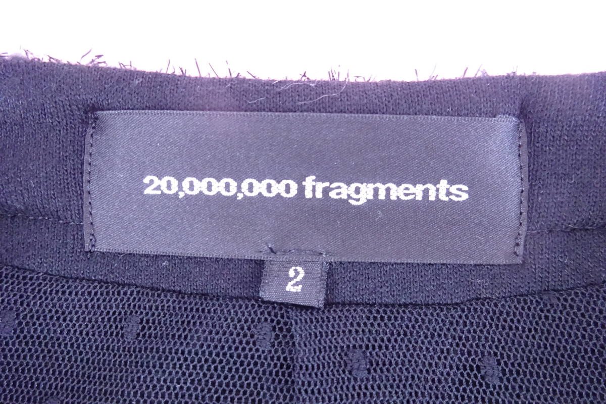 200000fragments トゥエンティーミリオンフラッグメンツ ラウンドカラージャケット　ブラック_画像10