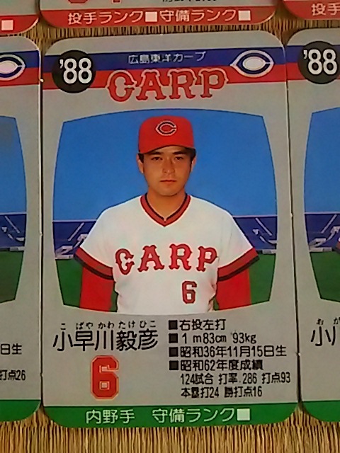 タカラ プロ野球カードゲーム 88年度 広島東洋カープ カード 箱のみ_画像8