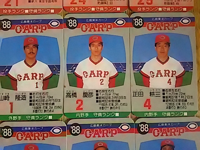 タカラ プロ野球カードゲーム 88年度 広島東洋カープ カード 箱のみ_画像7