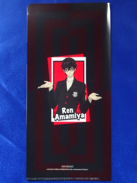  новый товар * не продается!![PERSONA 5 the Animation]( Persona 5ji* анимация ) билет размер прозрачный файл Amemiya лотос Joker 