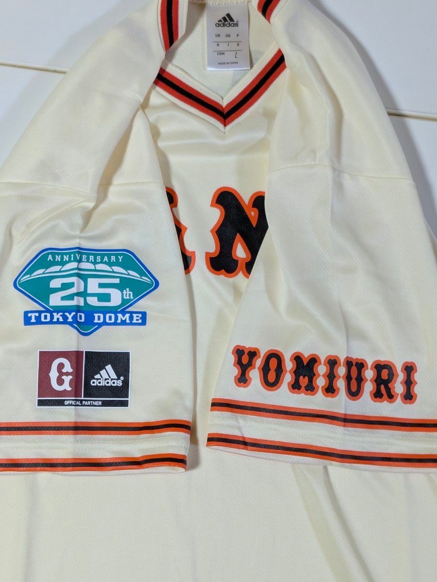 巨人 レジェンドシリーズ 2010復刻限定ユニフォーム L(未使用・タグ付き) adidas アディダス 東京ドーム25周年 読売ジャイアンツ 復刻