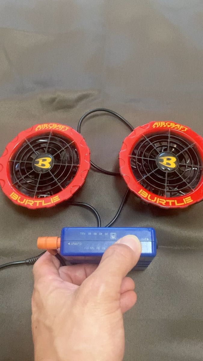 【24時間以内発送】バートル エアークラフト17v 空調服のファン、バッテリー、充電コードセット