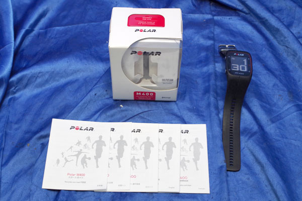 ★5個入荷★ POLAR/ポラール GPS心拍数計測機能付き腕時計 ★M400HR(ブラック)/元箱・スタートガイド有り★ 43956S_画像1