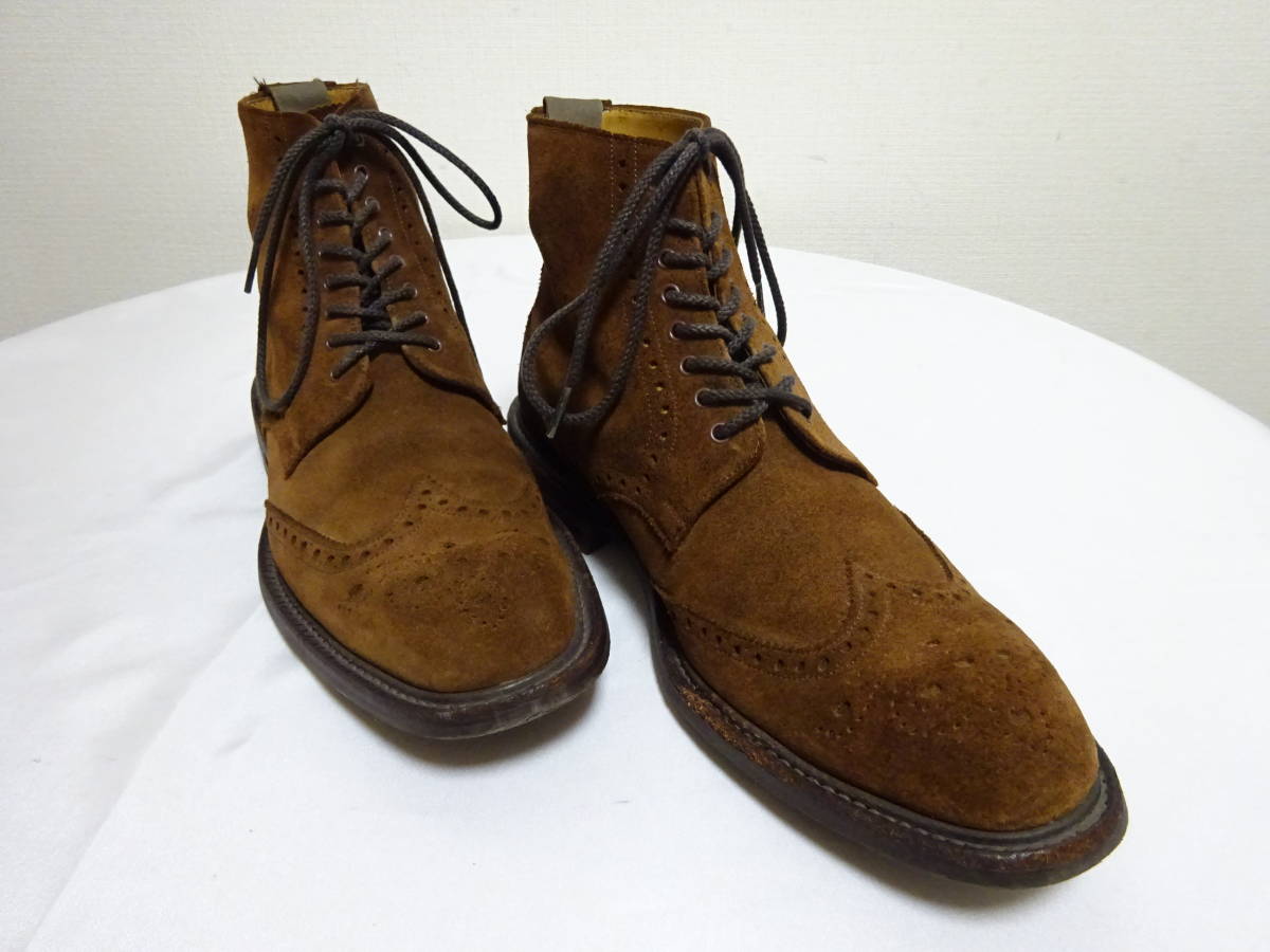 CHEANEY×DANIEL CREMIEUX 　チーニー×ダニエルクレミュ　ウイングチップレースアップブーツ　シューズ　ENGLAND製　7.5F　26cm位