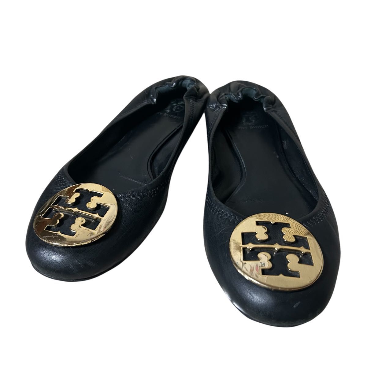 トリーバーチ フラットシューズ バレエシューズ パンプス 金具ゴールド トリーバーチ TORY BURCH バレエシューズ フラットシューズ