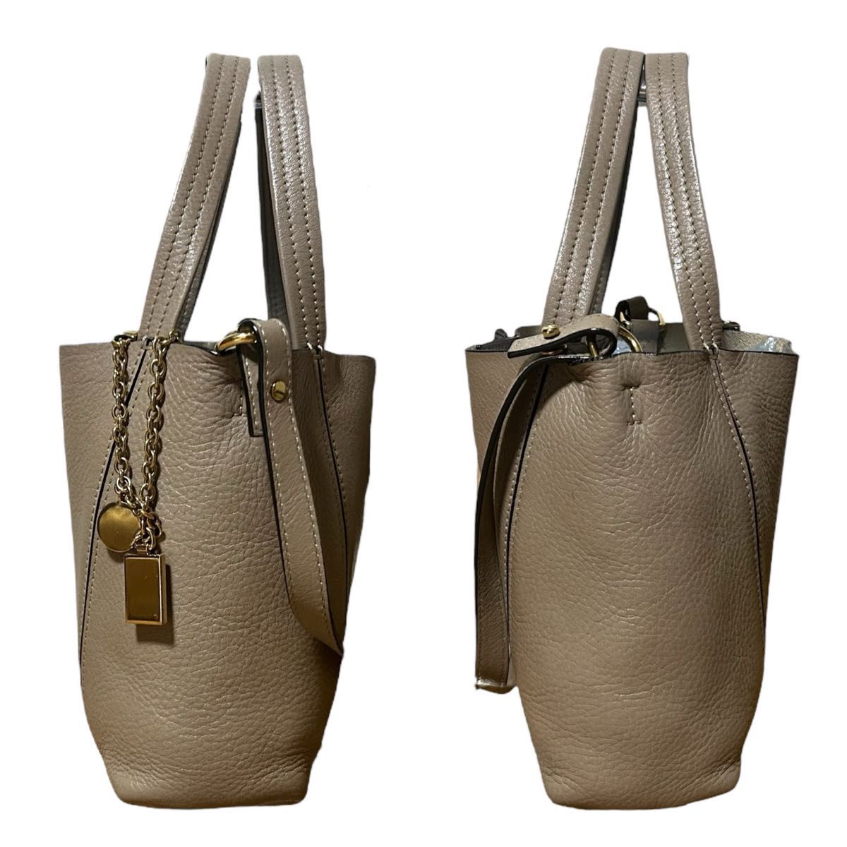 VIPSALE【Chloe】レザースピンショルダーバッグ 美品 クロエ Chloe スピン SPIN スモール ハンドバッグ