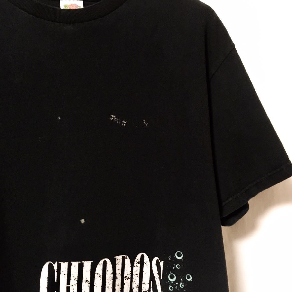 【00s CHIODOS チオドス ビンテージ バンド Tシャツ】古着 レア アメリカ USA製 90s FRUIT OF THE LOOM フルーツ バンT L ブラック ロック_画像4