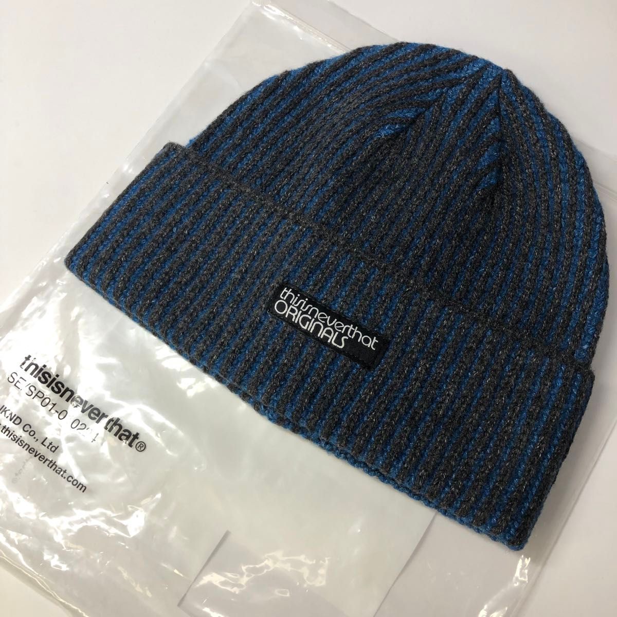 値下げ交渉⭕️ thisisneverthat ビーニー ニット帽 THISISNEVERTHAT ビーニー 2TONE Beanie ニット帽 ニット