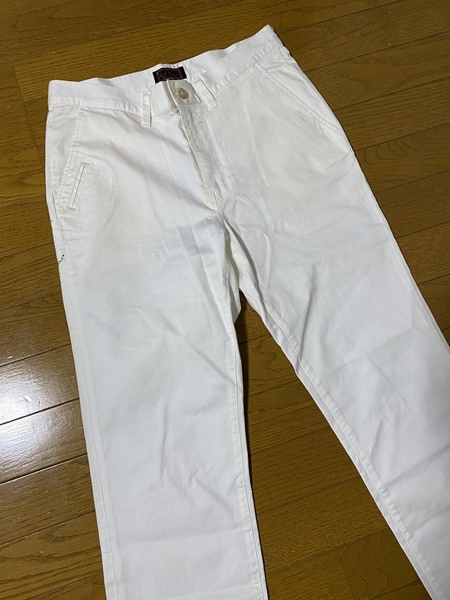  popular *[Karl Helmut] back design white cotton pants 4(L) Karl hell m