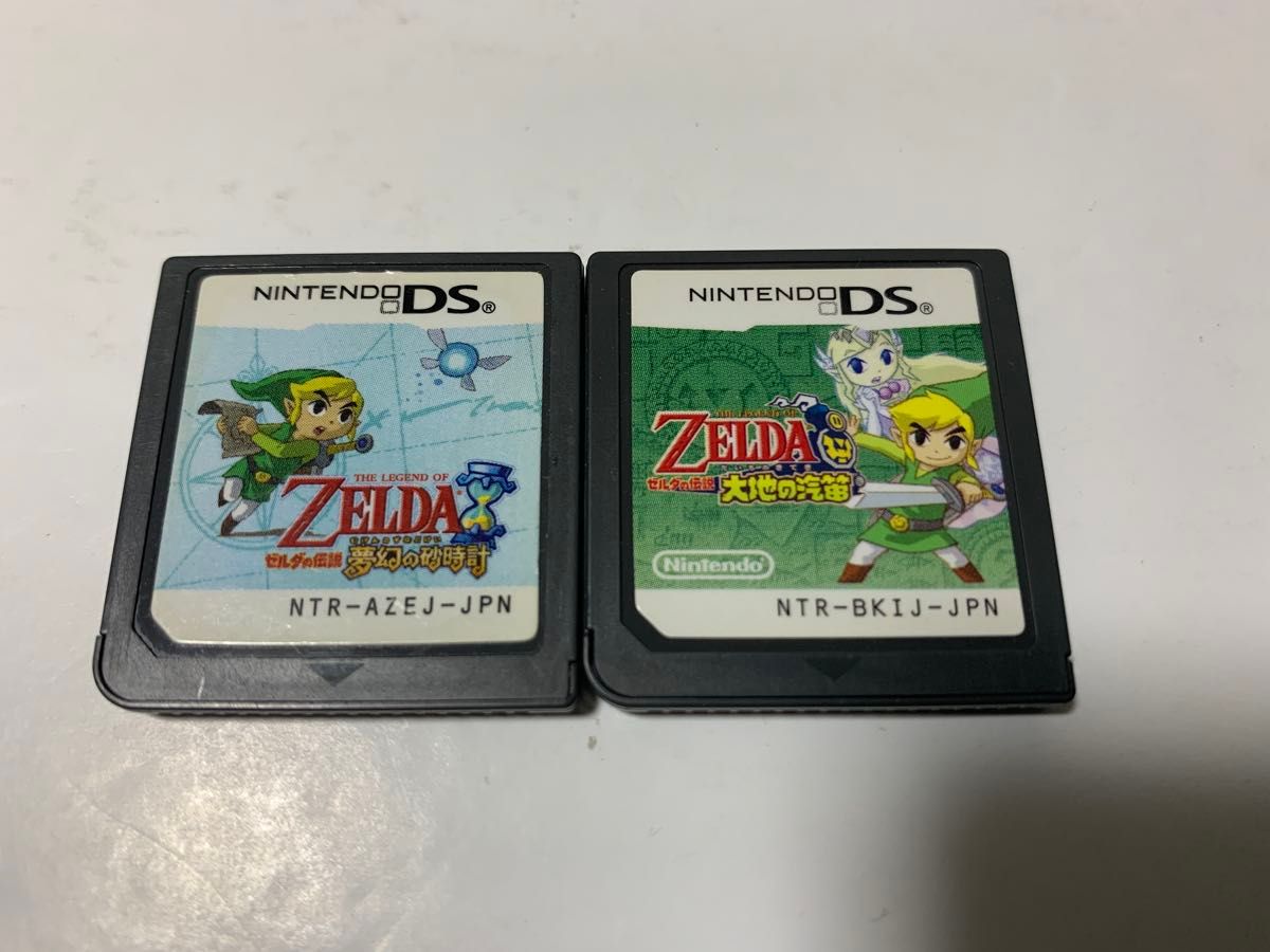 DSカセット 中古DSソフト ゼルダの伝説 大地の汽笛 夢幻の砂時計 2本セット