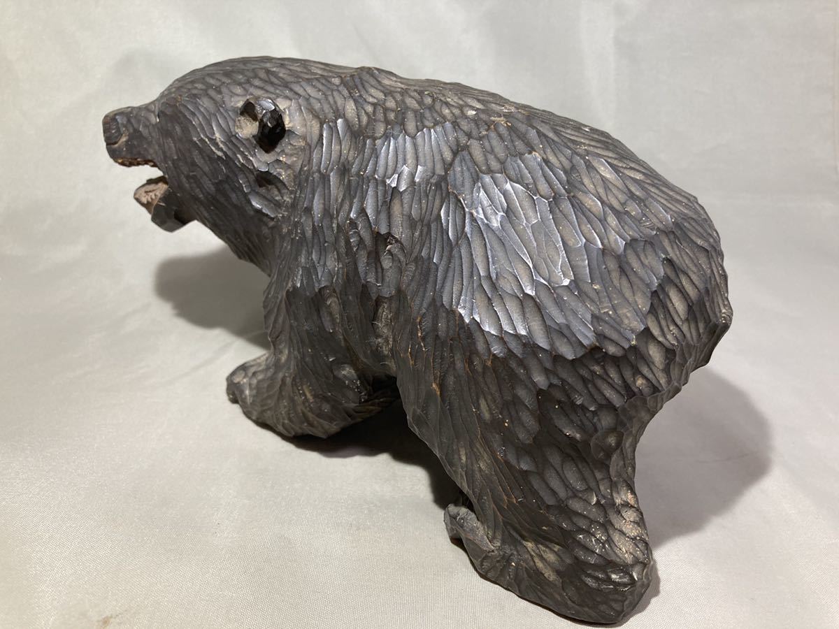 日本未発売】 【美品レア！】木彫りの熊 くま 北海道 - 美術、工芸品 