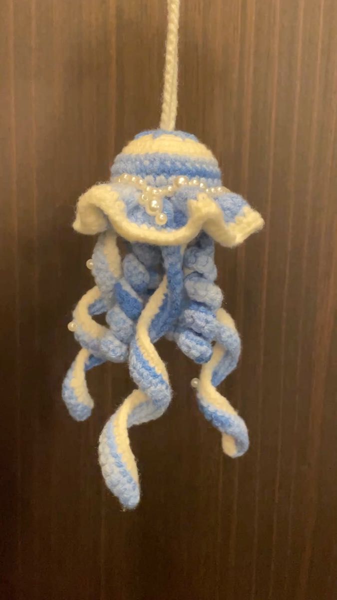 ハンドメイド クラゲ 編み物 海月 かぎ針編み あみぐるみ