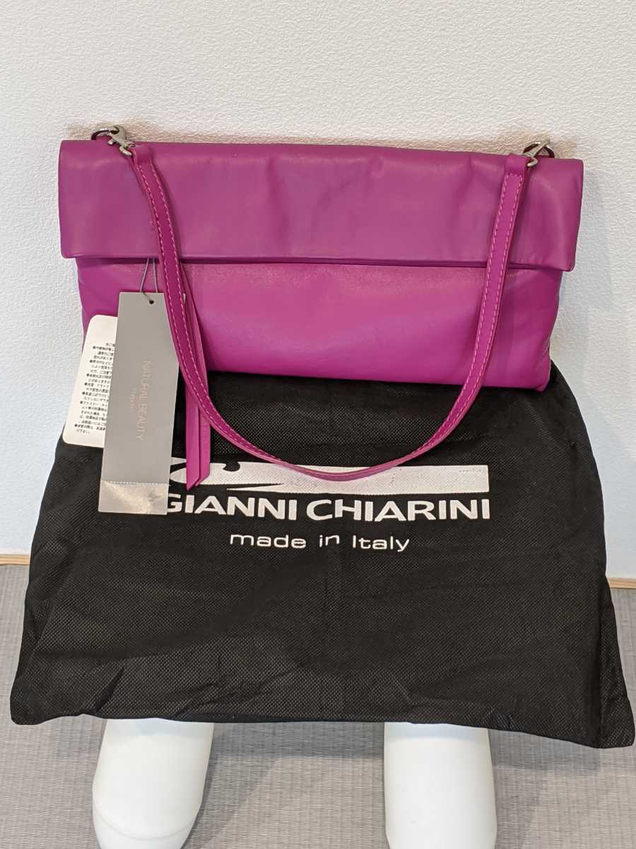 新品タグ付き GIANNI CHIARINI イタリア製 2wayバッグ 未使用 ジャンニキャリー二