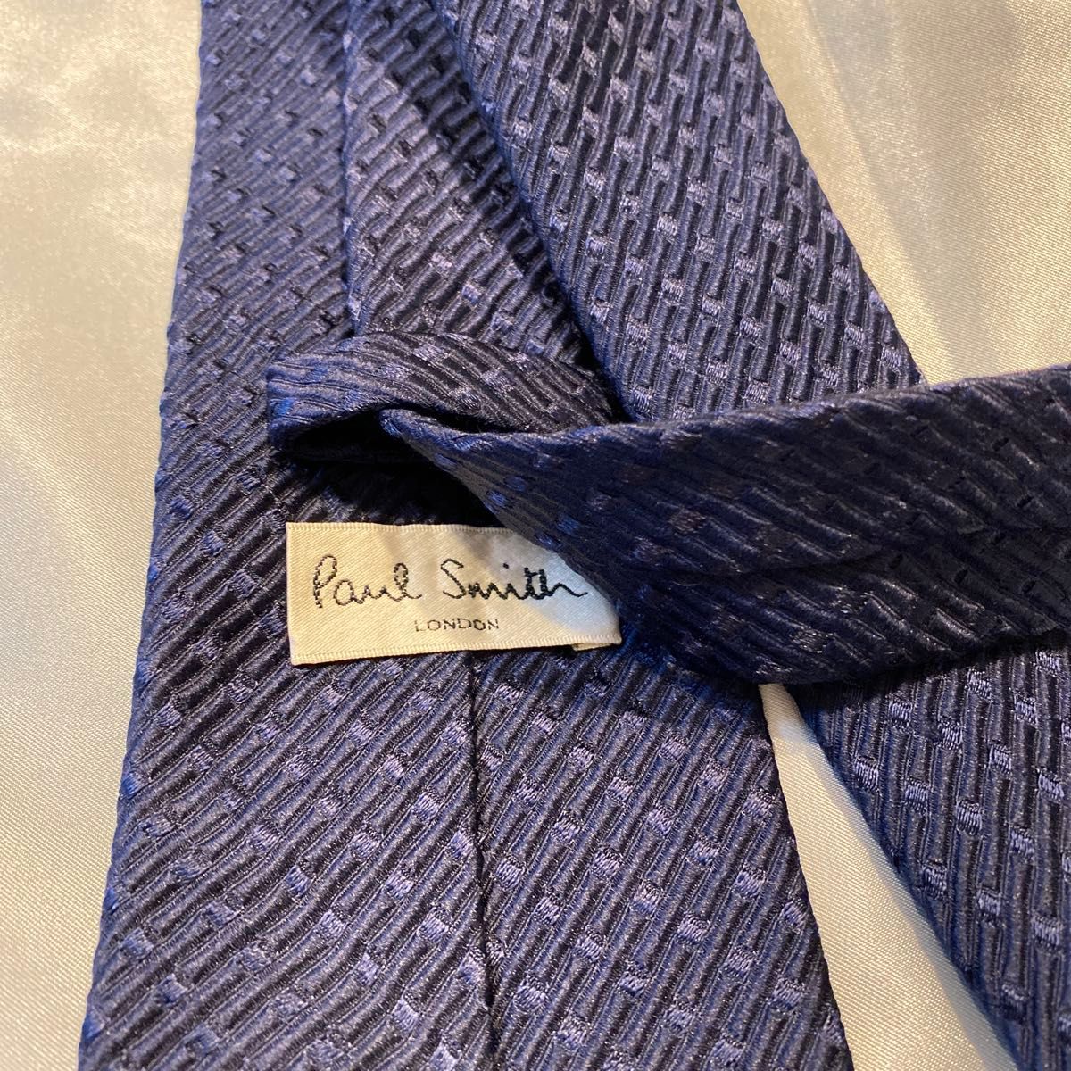 美品 ポールスミスコレクション ネクタイ シルク チェック ナロータイ ネイビー Paul Smith ポールスミス ネイビー シルクネクタイ 格子柄