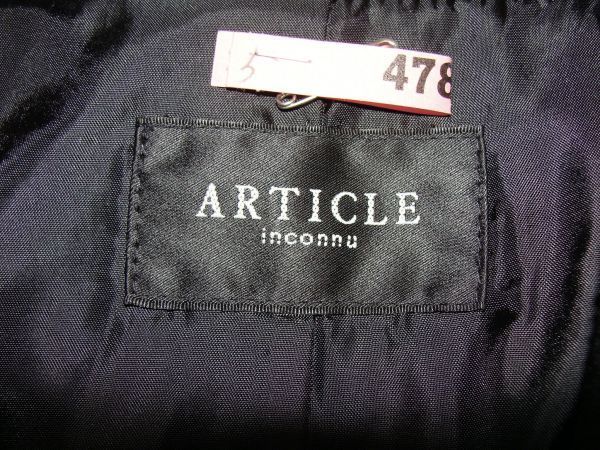 【USED】★ARTICLE ★ ジャケット ワンピース スカート　3点セット スーツ　 (SIZE 11AR) 　sag_画像10