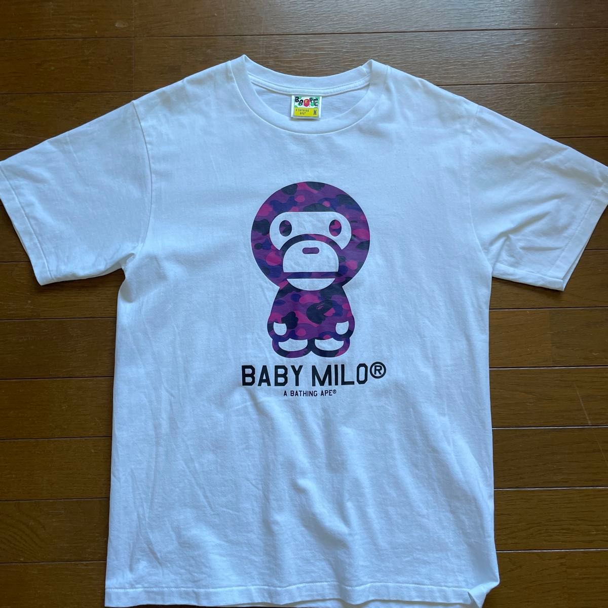 【希少】A BATHING APE ベビーマイロ マルチ総柄Tシャツ Mサイズ A BATHING APE BABY MILO Tシャツ Mサイズ ホワイト|Yahoo