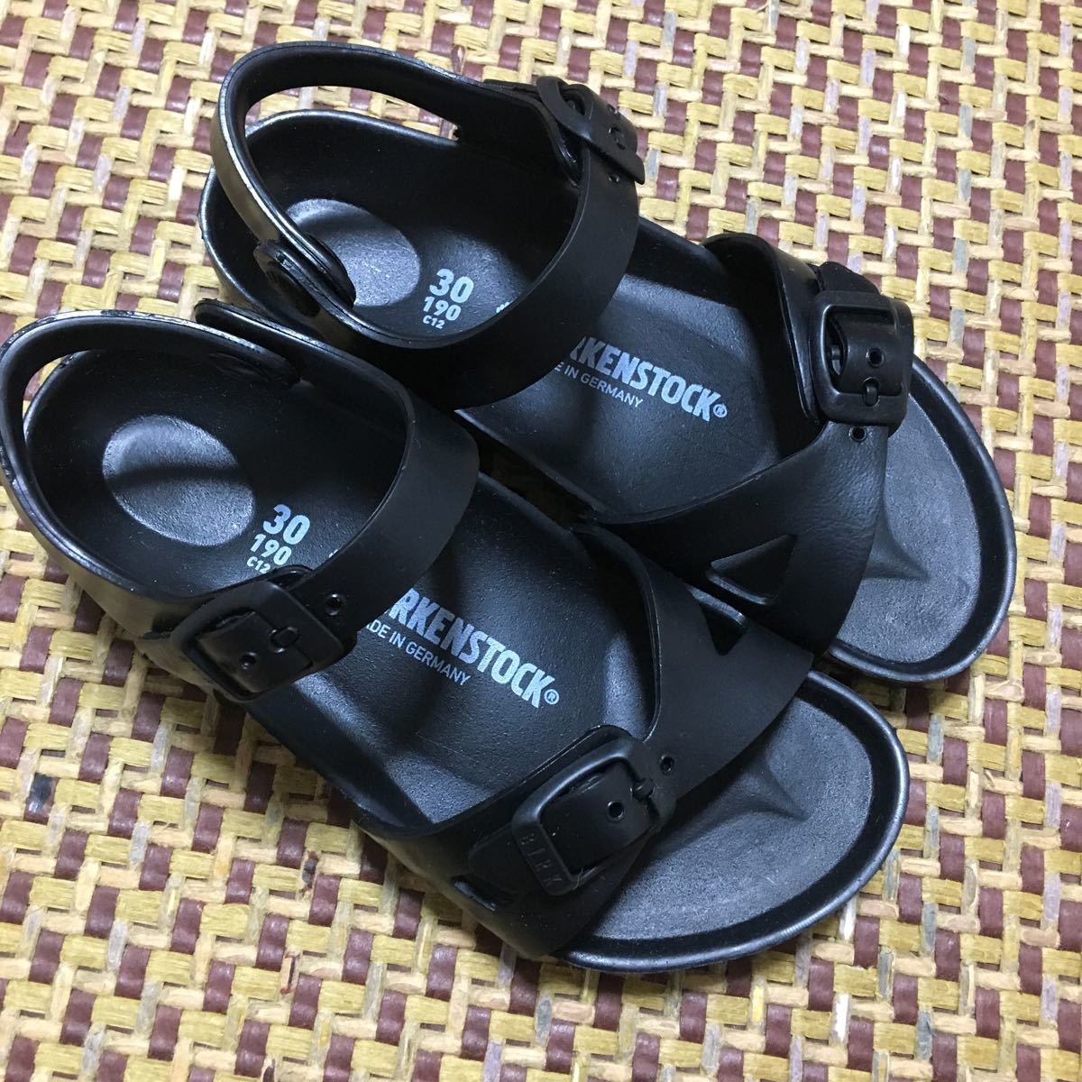 ビルケンシュトック BIRKENSTOCK 新品未使用 サイズ19 子ども キッズ 黒 EVA_画像3