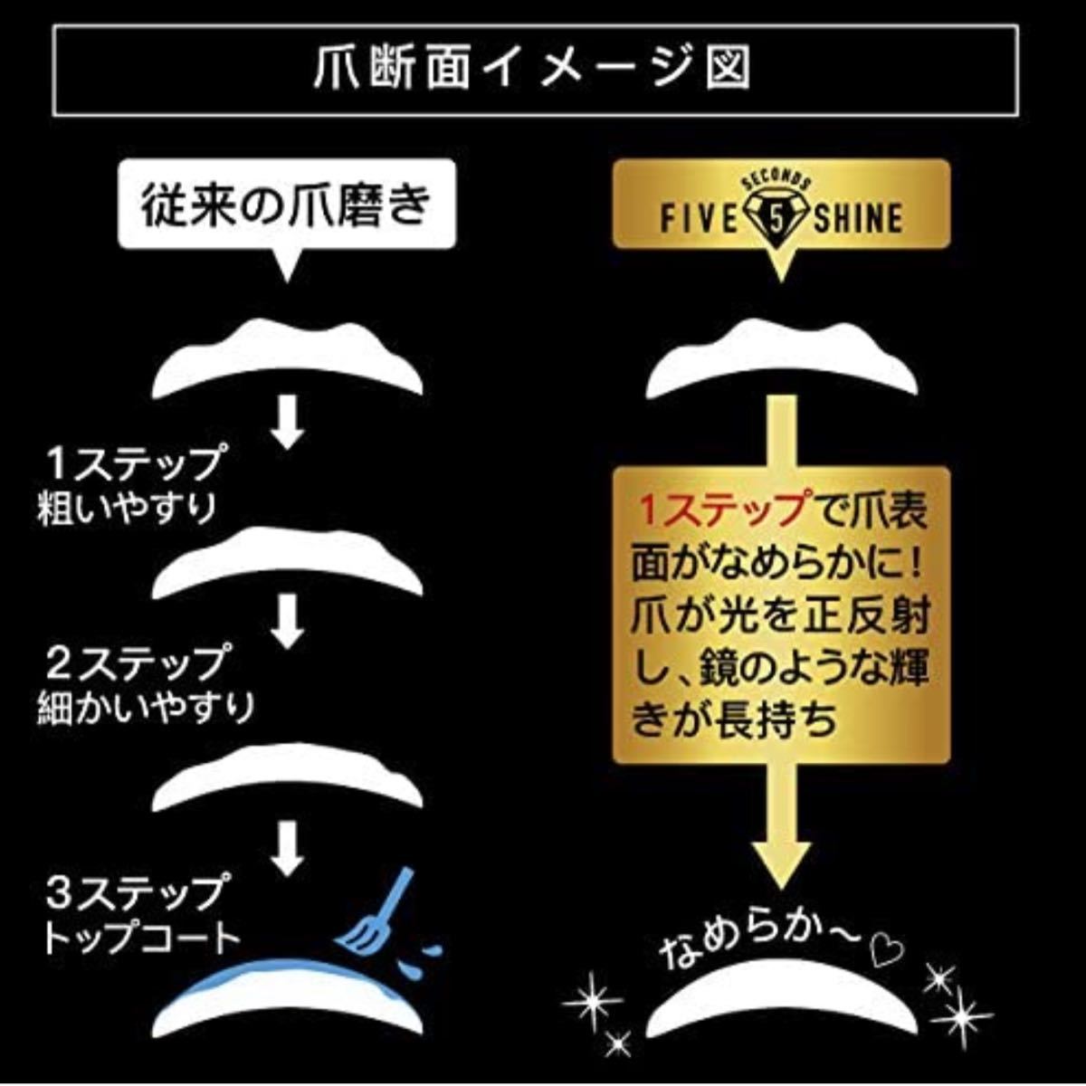 5セカンズシャイン ファイブセカンズシャイン 爪磨き  1個