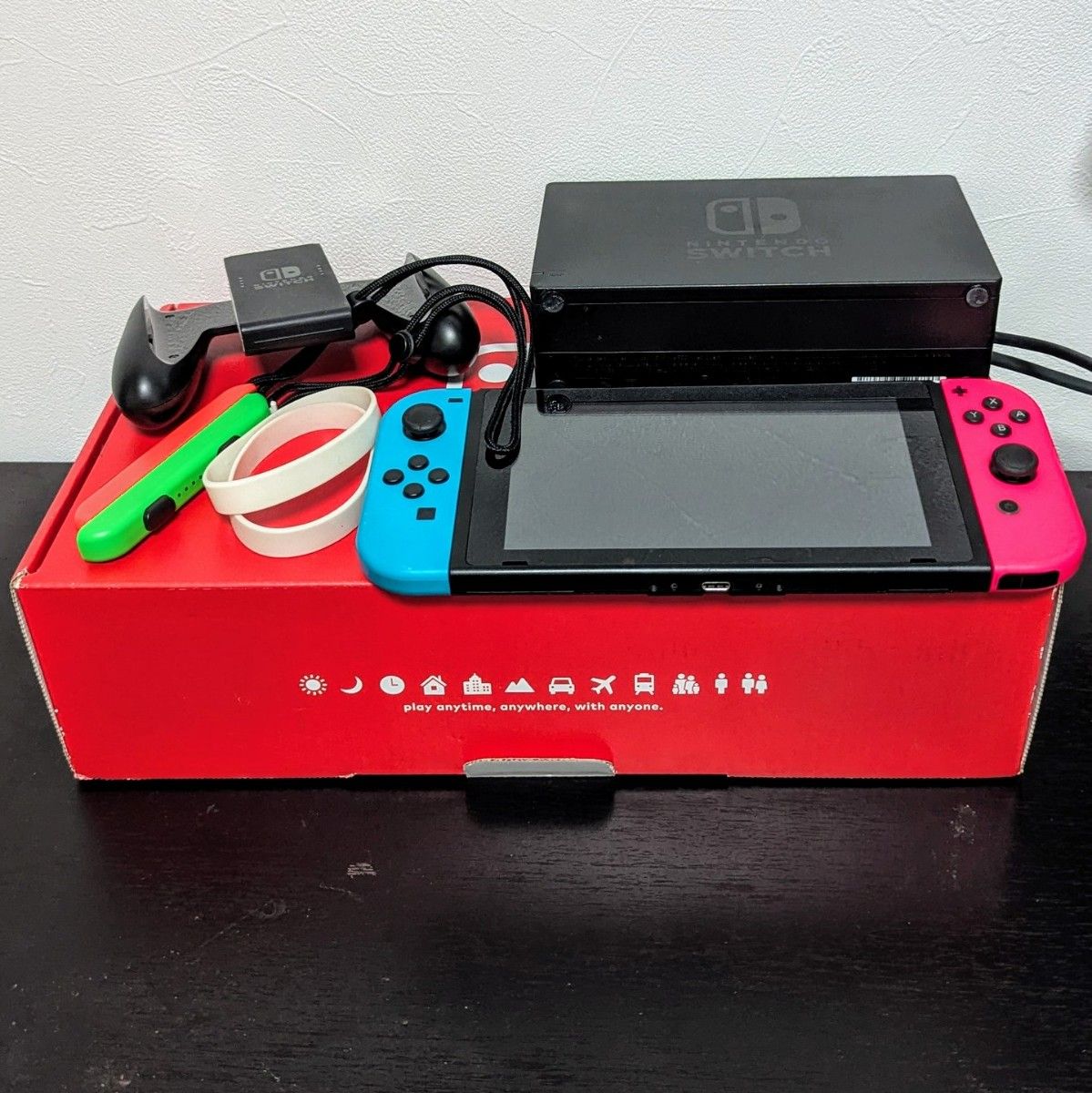 奥*郎様 Nintendo Switch 本体(HAC-001(-01)と付属品 箱付】Nintendo Switch 本体 HAC-001+付属品セット 保証書あり