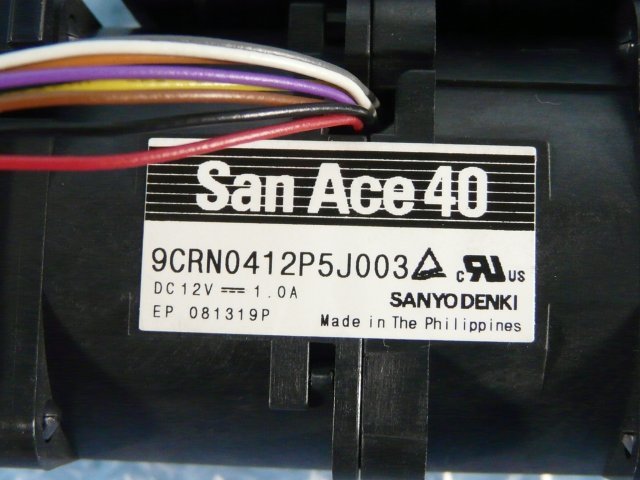 1HSL // 2 piece set SanAce40 9CRN0412P5J003 12V 1.0A /4cm fan // HITACHI HA8000/RS210-h HM2 taking out (NEC R120e-1M similarity ) // stock 5