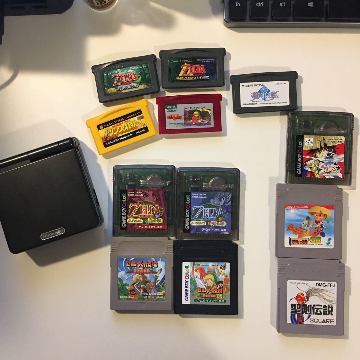 ゲームボーイアドバンスspとゼルダの伝説系ソフト　GBA