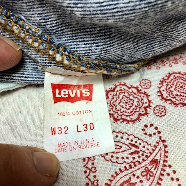 USA古着 90's USA製 Levis 501 カットオフ デニム ハーフパンツ 32 リーバイス オールド アメリカ古着 ヴィンテージ アメリカ製 ●67