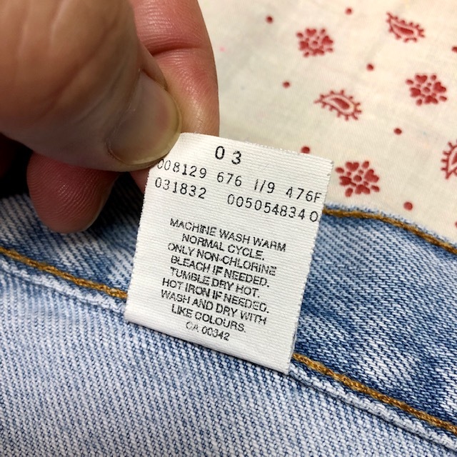 USA古着 80's カナダ製 Levis 505 デニムパンツ 32 ギャラ入り R USA古着 80's カナダ製 Levis 505 デニムパンツ 32 ギャラ入り R