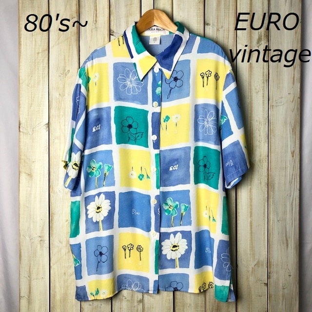 PayPayフリマ|ヨーロッパ古着 80's~ ヴィンテージ レトロ 柄シャツ ブラウス 42 レーヨン ユーロ古着 大きめ ゆったりめ ユニセックス MARIA REICH ⑫ PayPayフリマ|ヨーロッパ古着 80's~ ヴィンテージ レトロ 柄シャツ ブラウス 42 レーヨン ユーロ古着 大きめ ゆったりめ ユニセックス MARIA REICH ⑫
