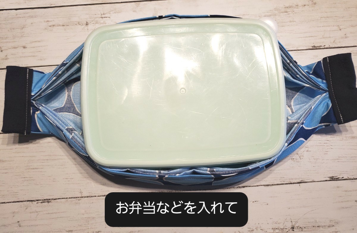 シュパット風　エコバッグ　コンビニ弁当　一気に畳める　マリメッコ風　落とし水玉①