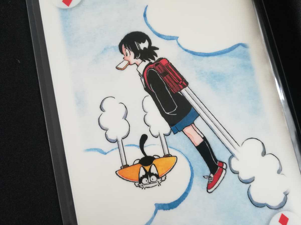 非売品 いつも美空 あだち充 特大トランプ.2枚セット ラミネート タッチ.TOUCH.サンデー.ポストカード.みゆき.H2.ラフ.ナイン.懸賞