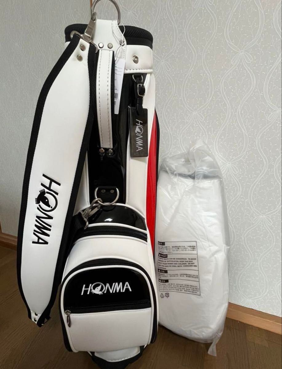 【新品•未使用】 HONMA キャディバッグ HONMA ゴルフバッグ・キャディバッグ ホワイト/レッド|Yahoo