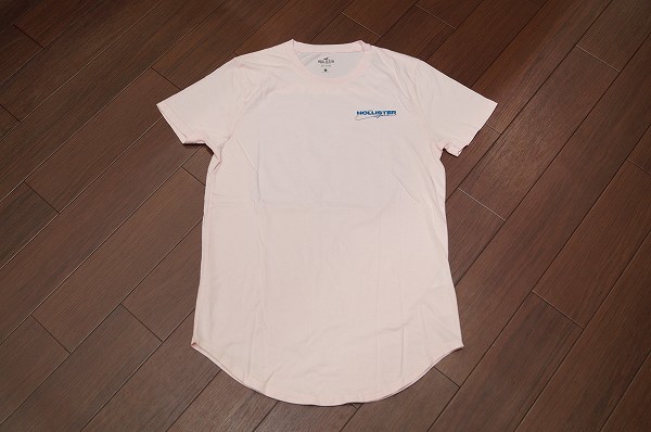 Hollister グラフィック バックプリント Tシャツ 半袖/L/ピンク/メンズ ホリスター アバクロ カットソー a&f_画像7