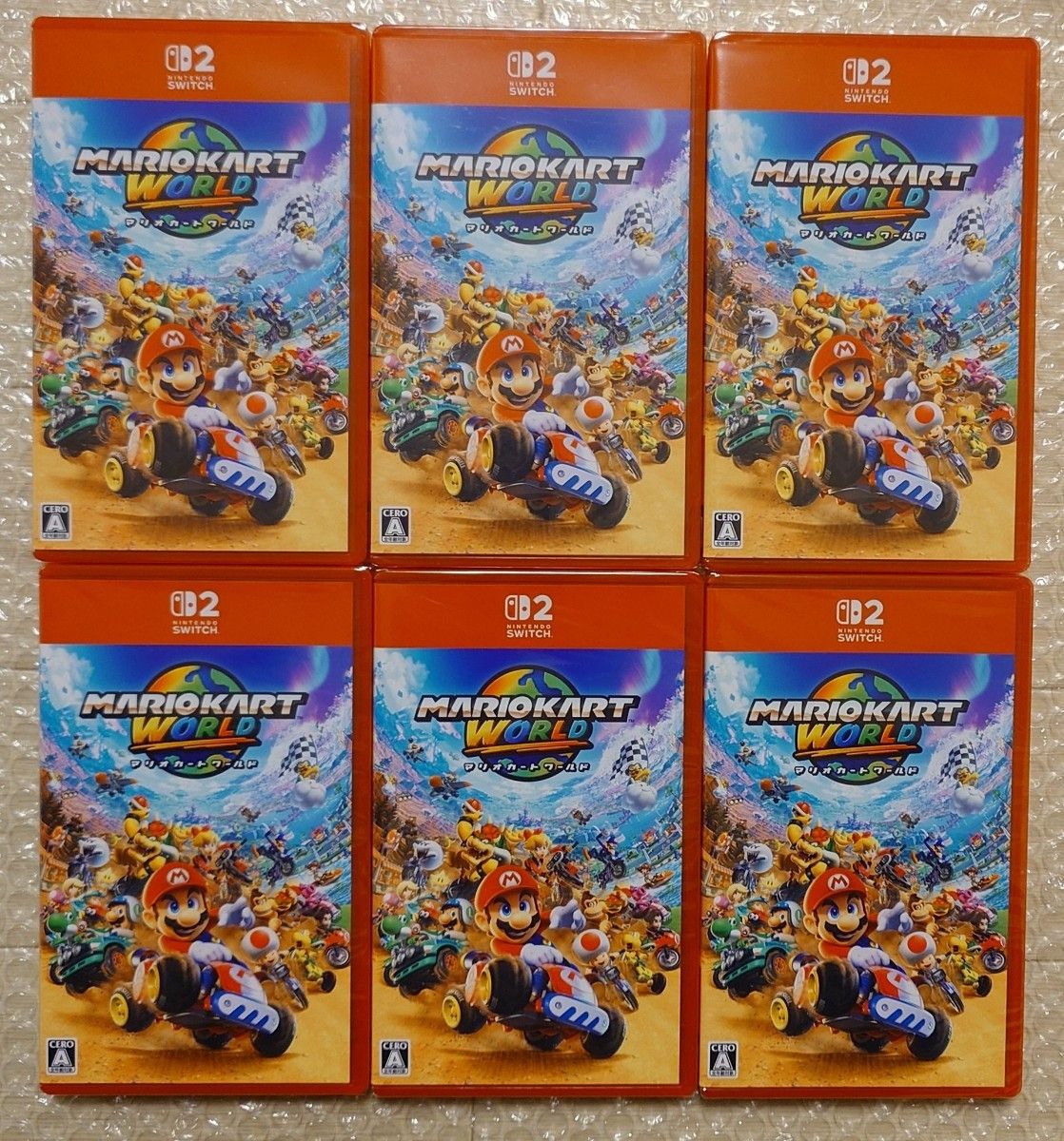 こ*い様 任天堂 ゲーム マリオカート ワールドセット 新品 未開封 ☆送料無料 6本セット 新品 未開封 任天堂スイッチ2 マリオカート ワールド