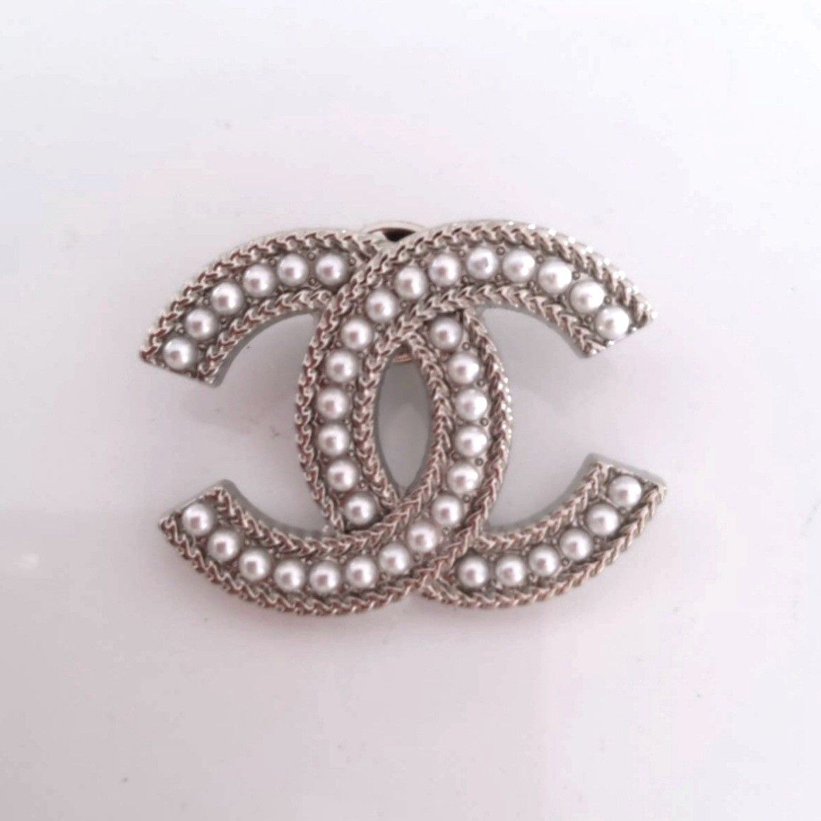 CHANEL ピンバッジ ブローチ ヴィンテージ ヴィンテージボタン シャネル ブローチ パール シルバー|Yahoo