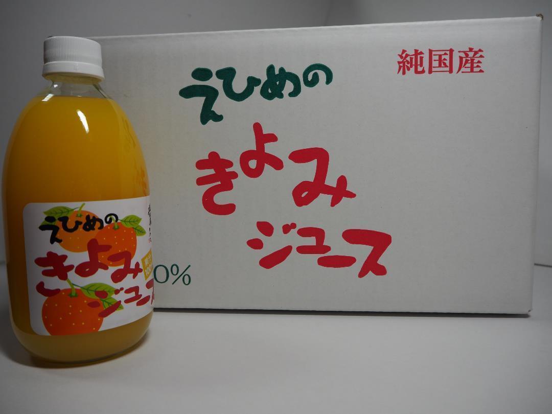 地元愛媛の道の駅で人気！愛媛県産果汁１００％清見タンゴールストレートジュース５００mlｘ24本入り