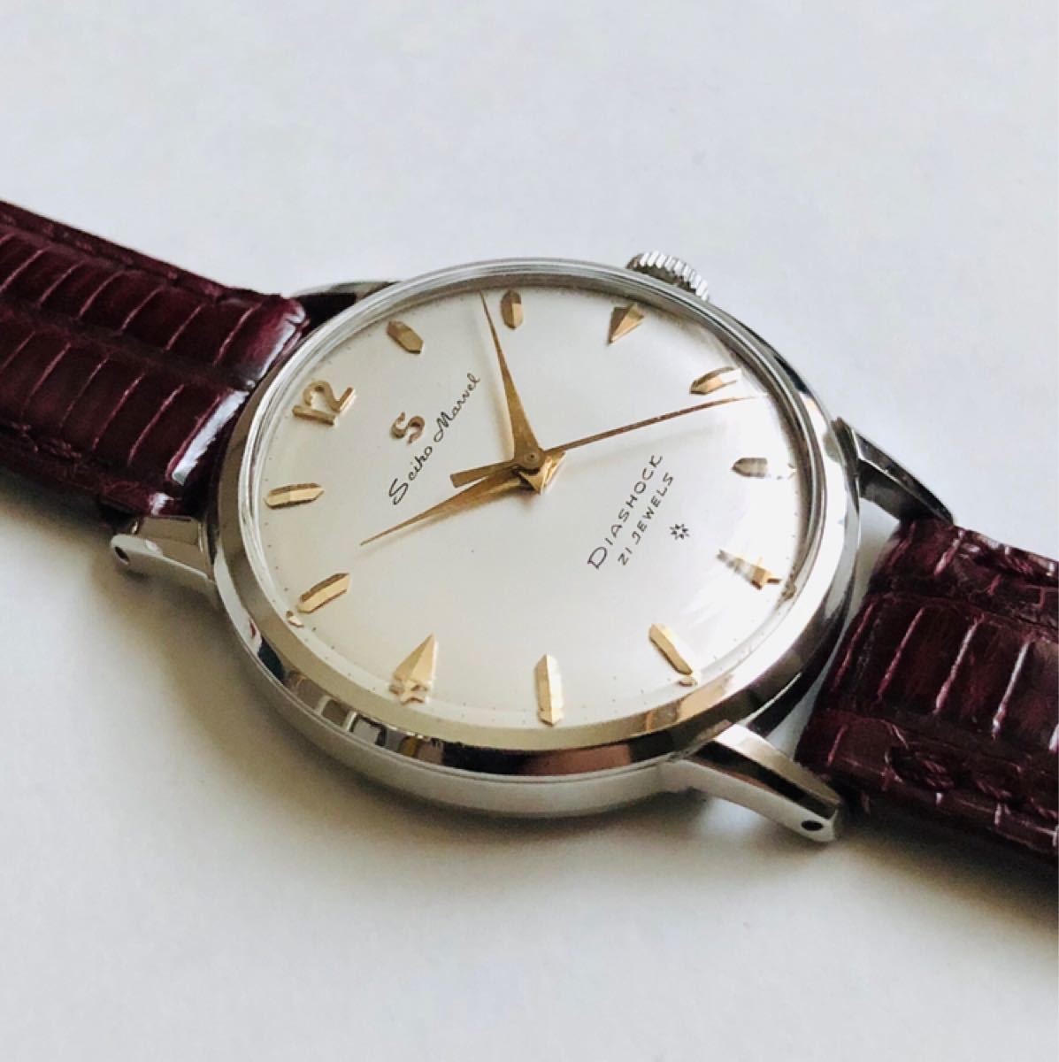 SEIKO MARVEL セイコー マーベル 21石 希少防塵ケース赤機械OH済 SEIKO MARVEL セイコー マーベル 21石 希少防塵ケース赤機械OH済