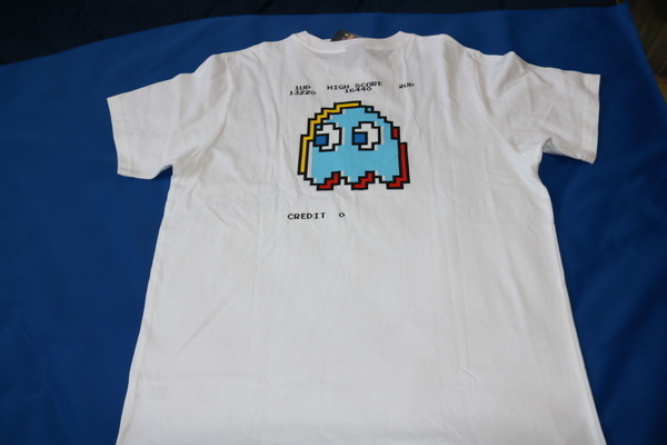 パックマン　白　メンズ XL Tシャツ PAC-MAN　バックプリント 新品 未使用 クリックポスト発送　_画像3