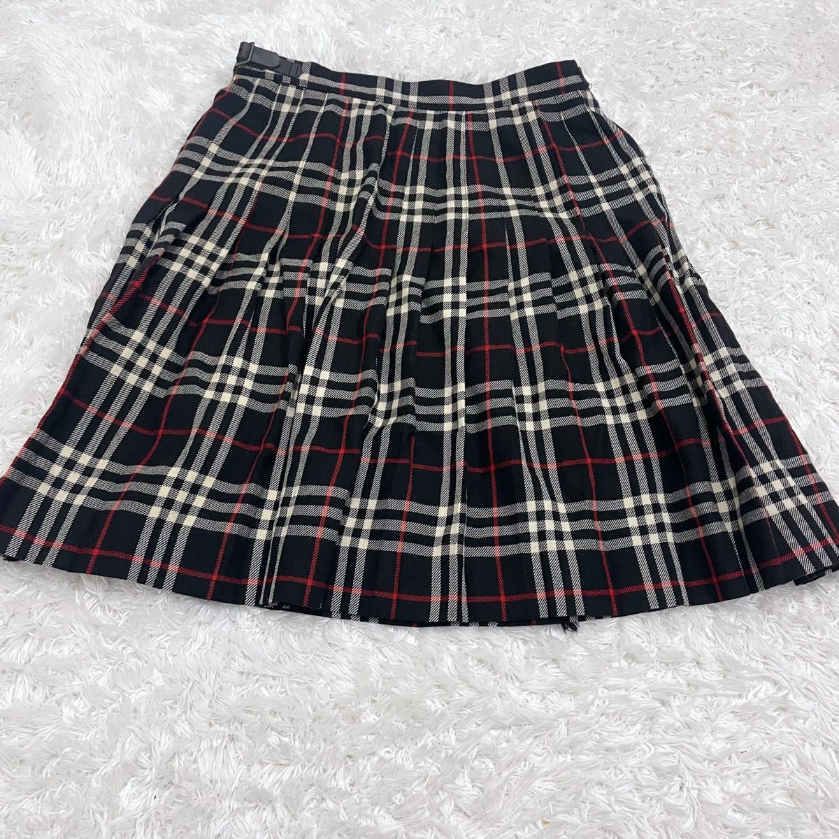 バーバリーブルーレーベル ノバ チェック柄 プリーツスカート BURBERRY BURBERRYS BLUE LABEL プリーツ 巻きスカート ノバチェック