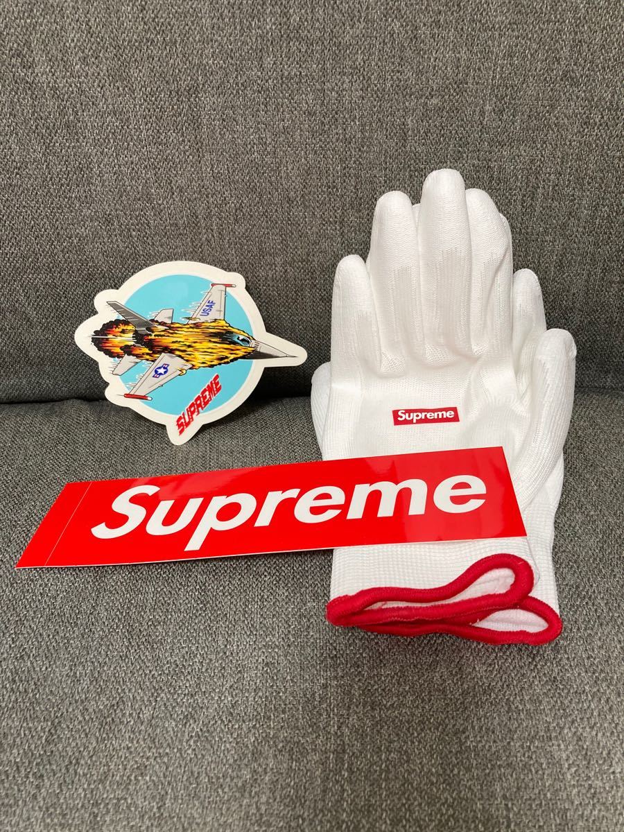 Supreme 非売品ノベルティ 手袋 ステッカーセット|PayPayフリマ