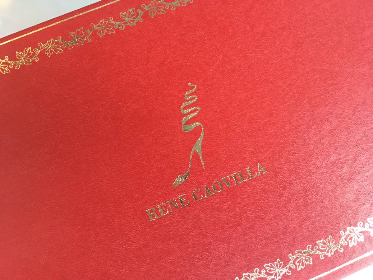 新品 RENE CAOVILLA レネカオビラ イタリア製 ドレスシューズ サンダル ミュール ピンヒール ハイヒール 黒 ・