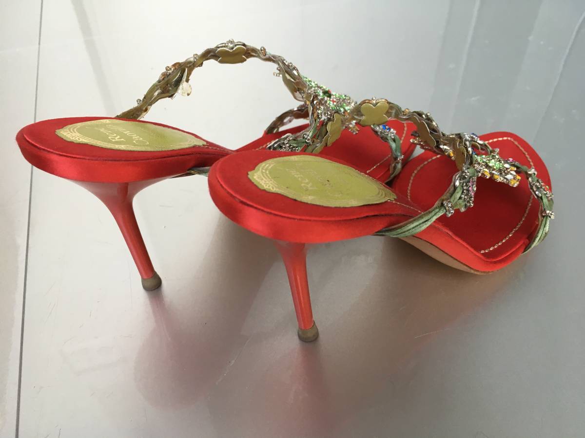 返品可 美品 RENE CAOVILLA レネカオビラ イタリア製 ドレスシューズ