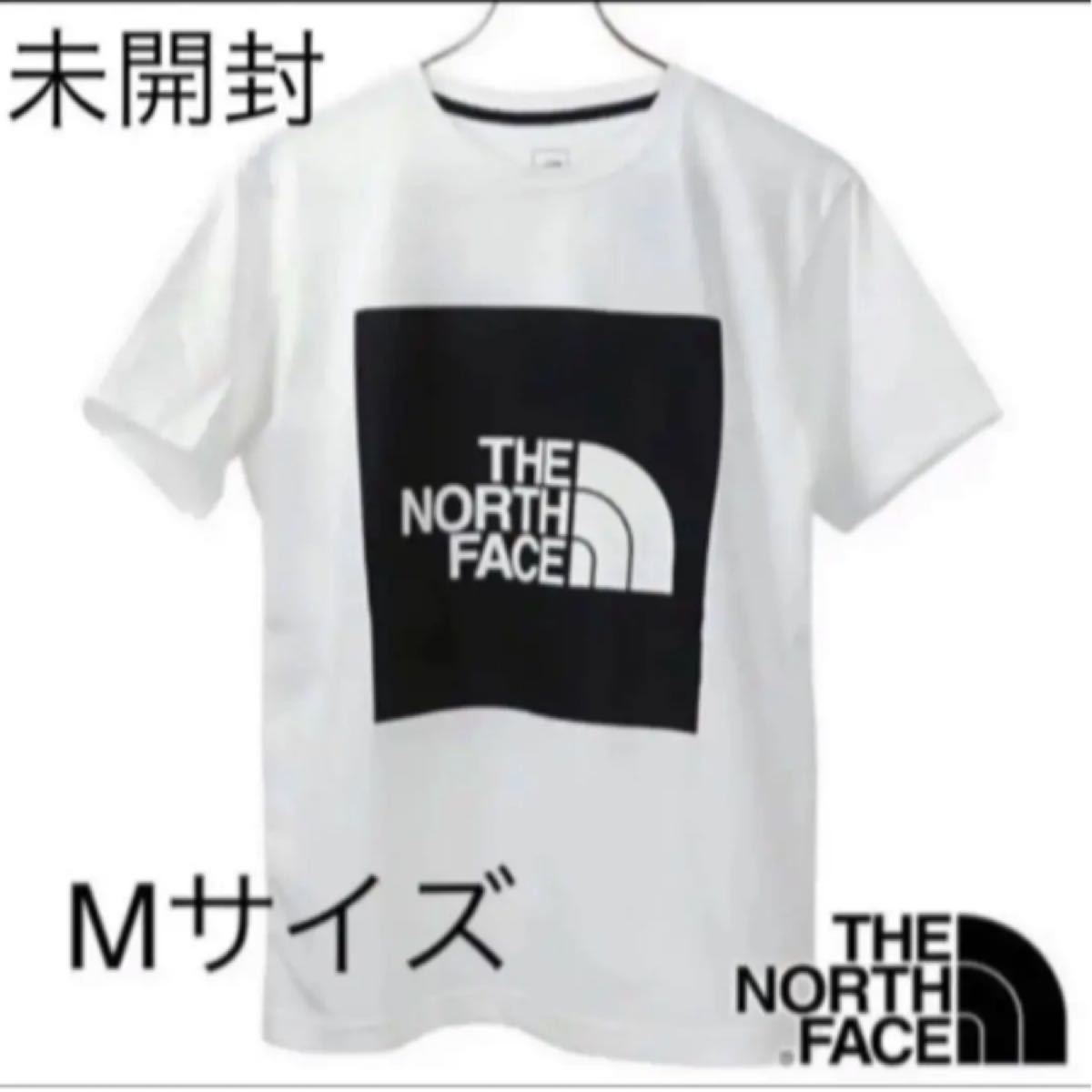 【未開封新品】ノースフェイス　Tシャツ　Mサイズ　スクエアロゴ　国内正規品