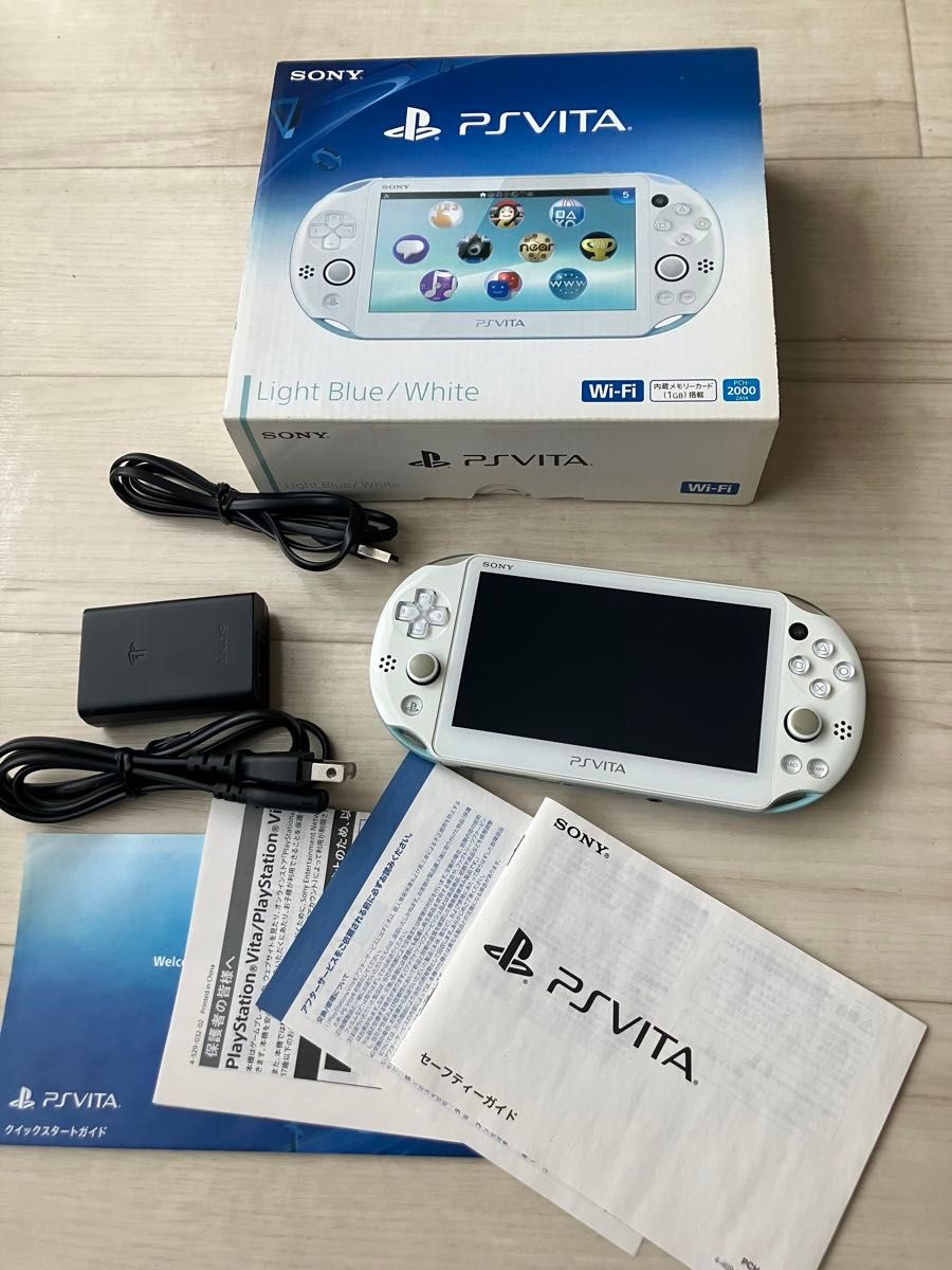 SONY PlayStationVITA PCH-2000 3点セット SONY PlayStationVita PCH-2000 ライトブルー付属品完備|Yahoo