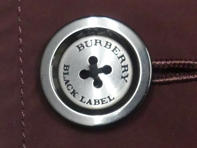 即決★BURBERRY BLACK LABEL★メンズM トレンチコート バーバリーブラックレーベル 赤 えんじ 三陽商会 スーツ ビジネス ジャケット ロング_画像5